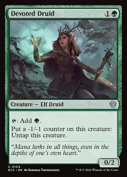 Devoted Druid - Lorwyn Eclipsed Commander Magic card