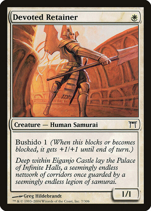 Devoted Retainer - Champions of Kamigawa Magic card