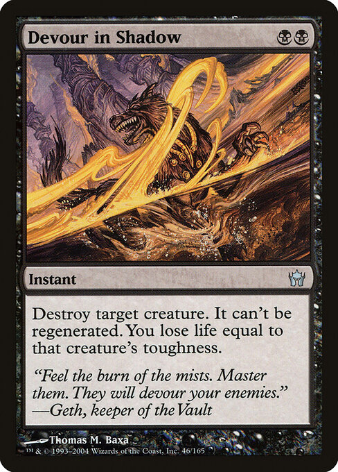 Devour in Shadow - Fifth Dawn Magic card