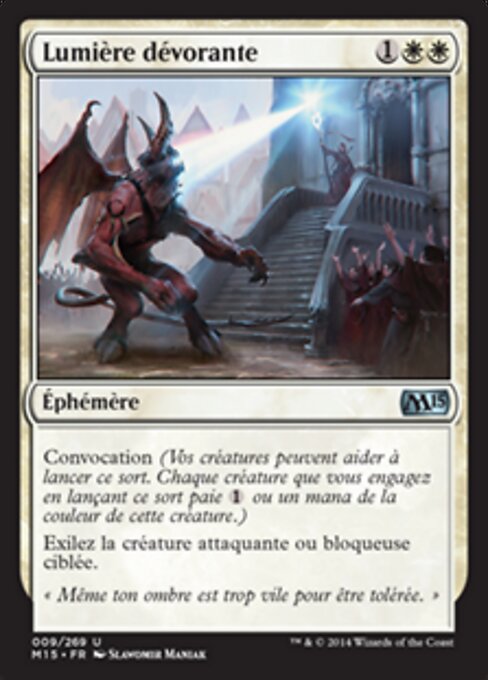 집어삼키는 빛 (Devouring Light) - Magic 2015 (#9) - Illustrated by Slawomir Maniak - Magic: The Gathering Card