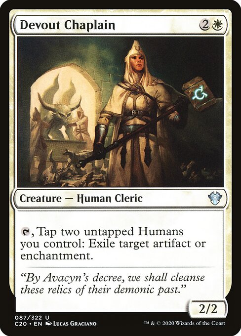Devout Chaplain - Commander 2020 Magic card