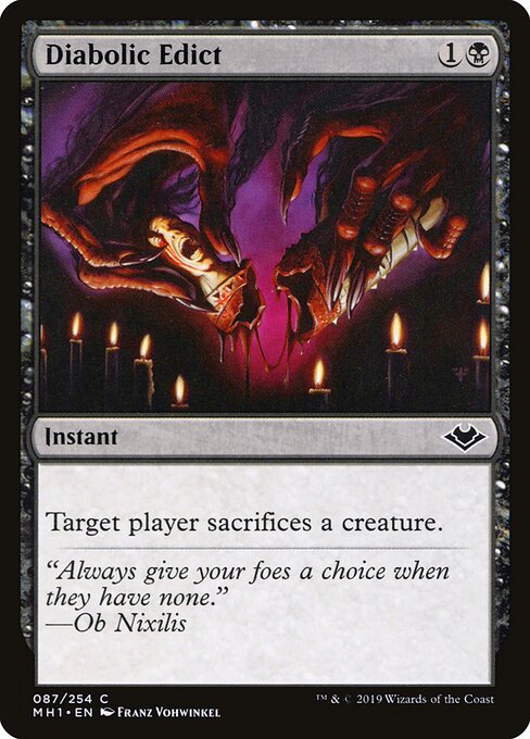 Diabolic Edict - Modern Horizons Magic card