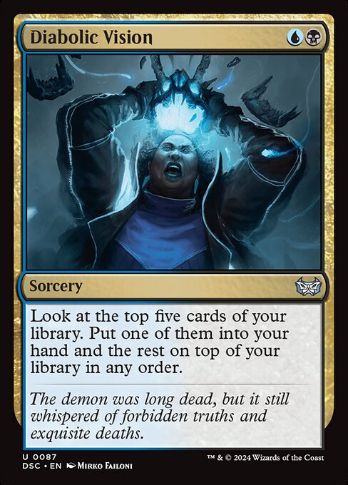 Diabolic Vision - Duskmourn: House of Horror Commander Magic card