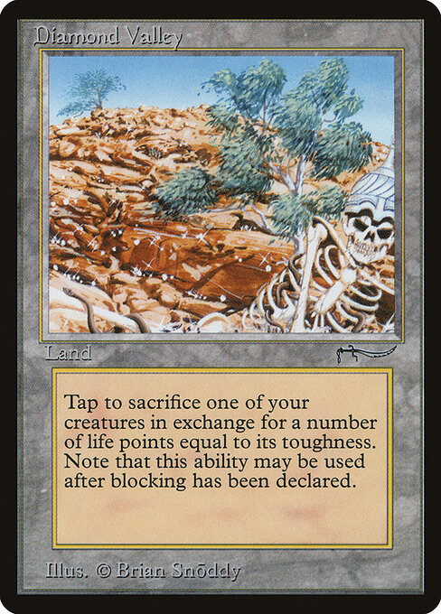 Diamond Valley - Masters Edition (#175) - Illustrated by Brian Snõddy - Magic: The Gathering Card