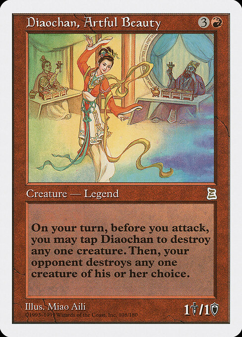 Diaochan, Artful Beauty - Portal Three Kingdoms Magic card