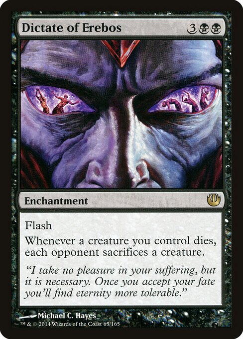 Dictate of Erebos - Journey into Nyx (#65) - Illustrated by Michael C. Hayes - Magic: The Gathering Card