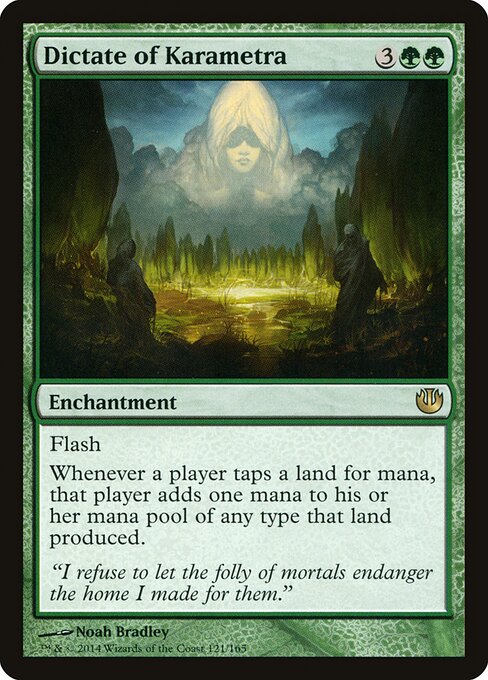 Dictate of Karametra - Journey into Nyx Magic card