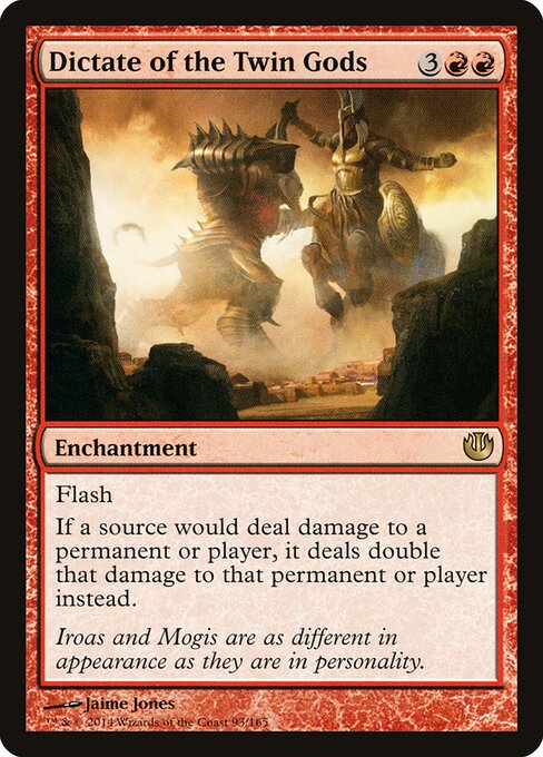 Dictate of the Twin Gods - Journey into Nyx Magic card