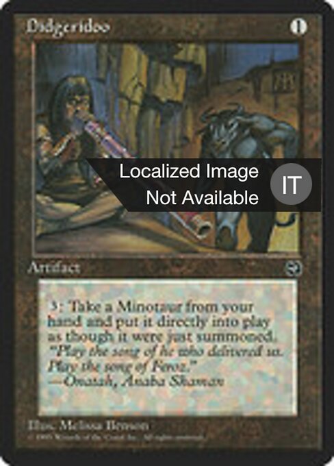 Didgeridoo - Homelands (#105) - Illustrated by Melissa A. Benson - Magic: The Gathering Card