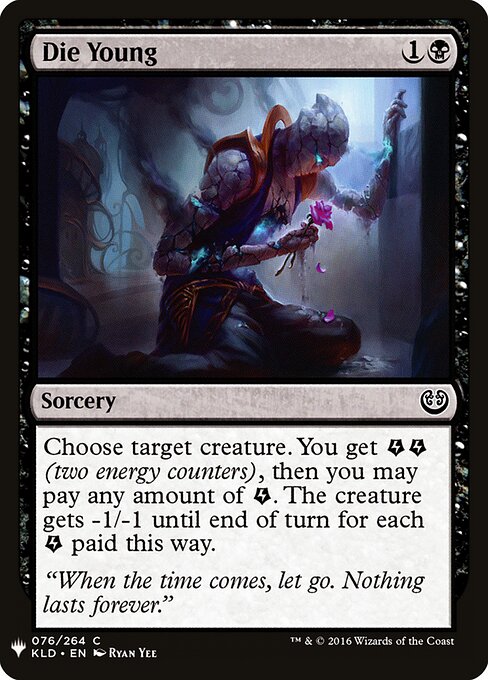 Morte Anticipata (Die Young) - Kaladesh (#76) - Illustrated by Ryan Yee - Magic: The Gathering Card