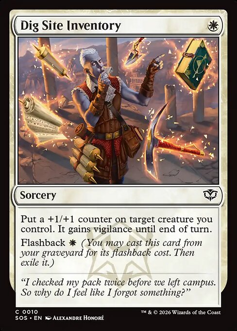 Dig Site Inventory - Secrets of Strixhaven Magic card