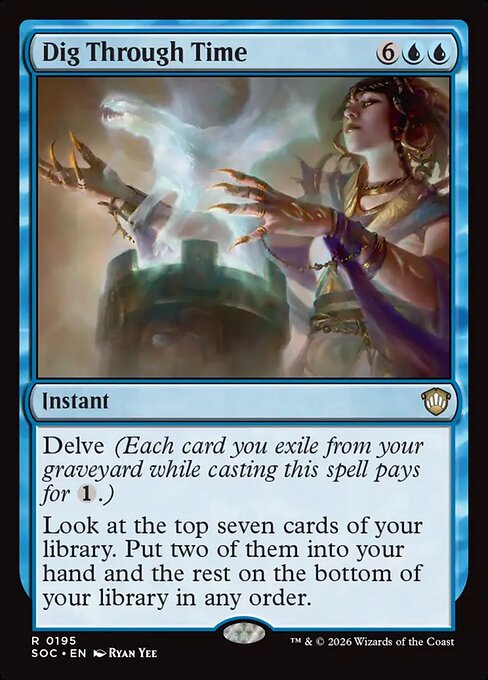 Dig Through Time - Secrets of Strixhaven Commander Magic card