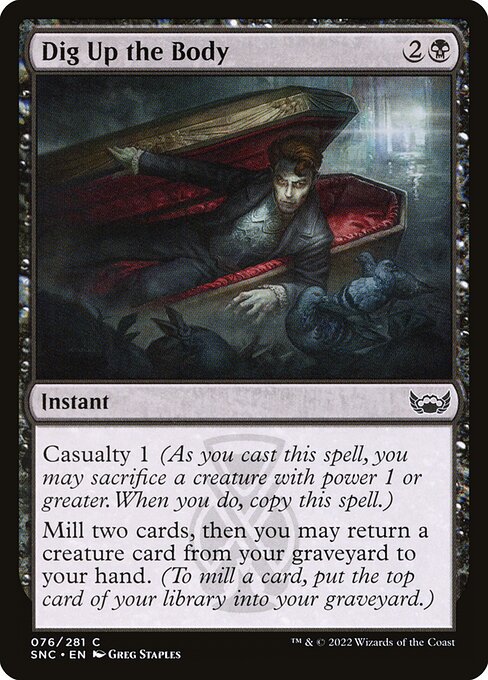 Dig Up the Body - Streets of New Capenna Magic card