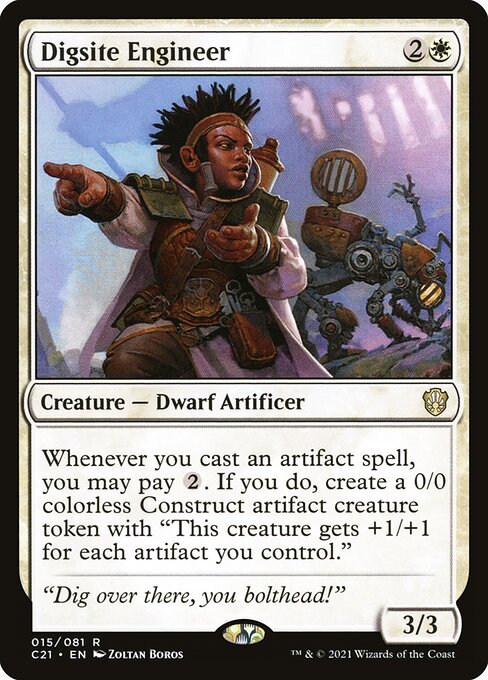 Digsite Engineer - Commander 2021 Magic card