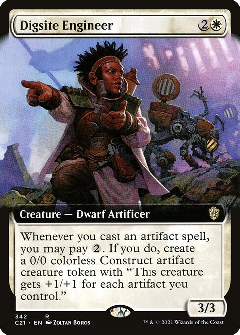 Digsite Engineer - Commander 2021 (#342) - Illustrated by Zoltan Boros - Magic: The Gathering Card