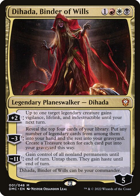 Dihada, Binder of Wills - Dominaria United Commander Magic card