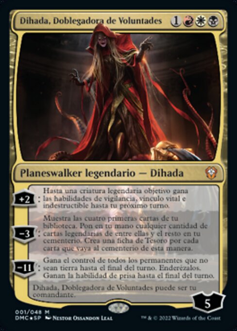 Dihada, Vincolatrice di Volontà (Dihada, Binder of Wills) - Dominaria United Commander (#1) - Illustrated by Néstor Ossandón Leal - Magic: The Gathering Card