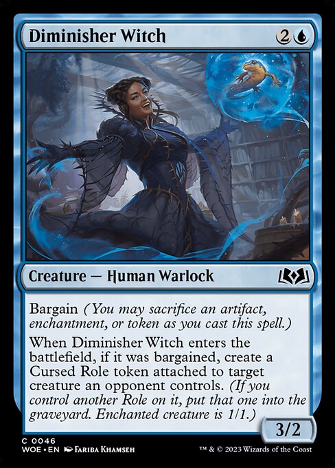 Diminisher Witch - Wilds of Eldraine Magic card