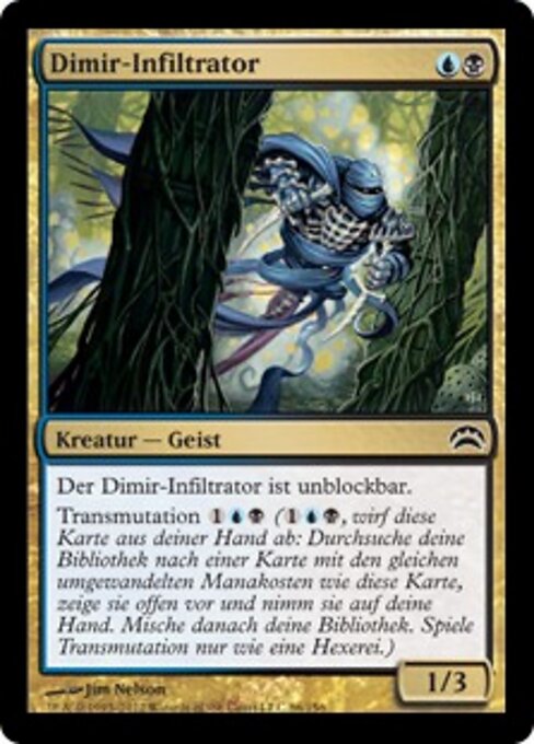 Infiltrateur dimir (Dimir Infiltrator) - Planechase 2012 (#86) - Illustrated by Jim Nelson - Magic: The Gathering Card