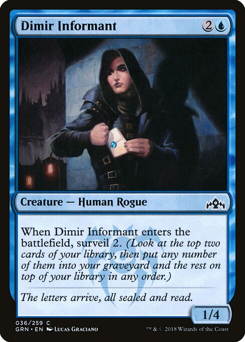Dimir Informant - Guilds of Ravnica Magic card