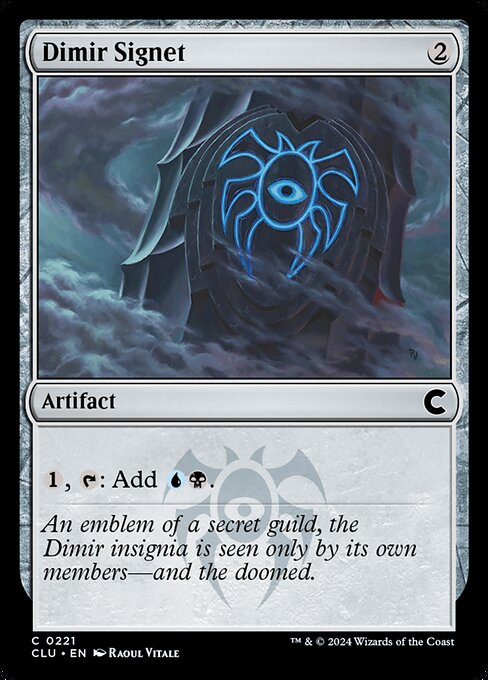 Dimir Signet - Ravnica: Clue Edition Magic card