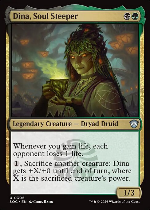 Dina, Soul Steeper - Secrets of Strixhaven Commander Magic card
