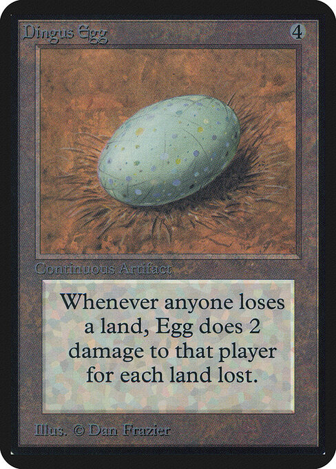 Ovo Leteano (Dingus Egg) - Fourth Edition Foreign Black Border (#315) - Illustrated by Dan Frazier - Magic: The Gathering Card