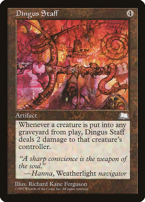 Dingus Staff - Weatherlight Magic card