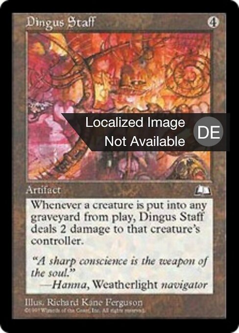 Dingus Staff - The List (#WTH-149) - Illustrated by Richard Kane Ferguson - Magic: The Gathering Card