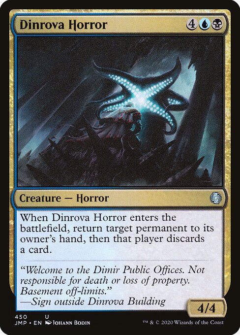Dinrova Horror - Jumpstart (#450) - Illustrated by Johann Bodin - Magic: The Gathering Card