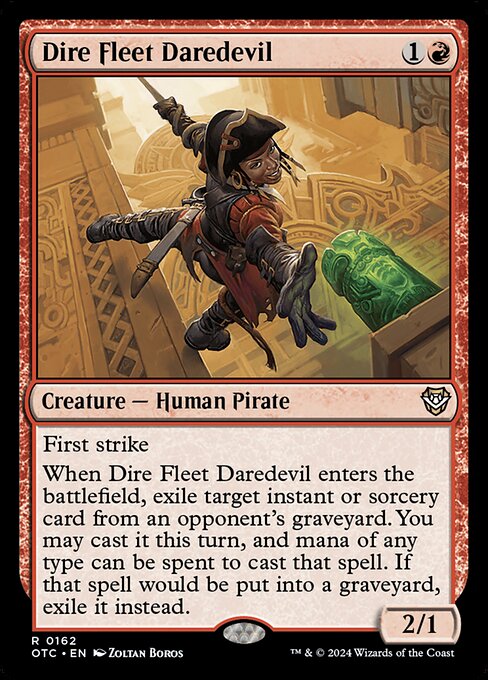 Dire Fleet Daredevil - Outlaws of Thunder Junction Commander Magic card