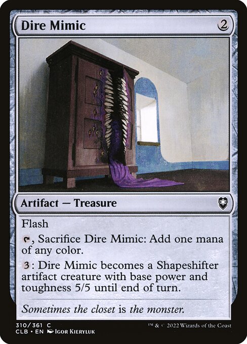 Dire Mimic - Commander Legends: Battle for Baldur's Gate Magic card