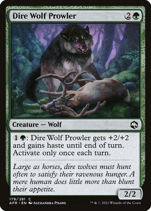 Dire Wolf Prowler - Adventures in the Forgotten Realms Magic card