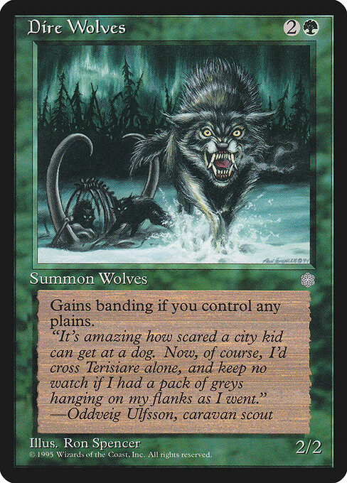 Dire Wolves - Ice Age Magic card