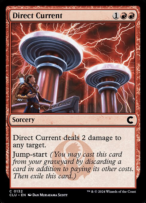 Direct Current - Ravnica: Clue Edition (#132) - Illustrated by Dan Murayama Scott - Magic: The Gathering Card