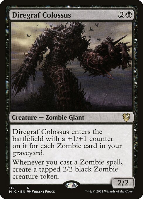 Diregraf Colossus - Midnight Hunt Commander Magic card