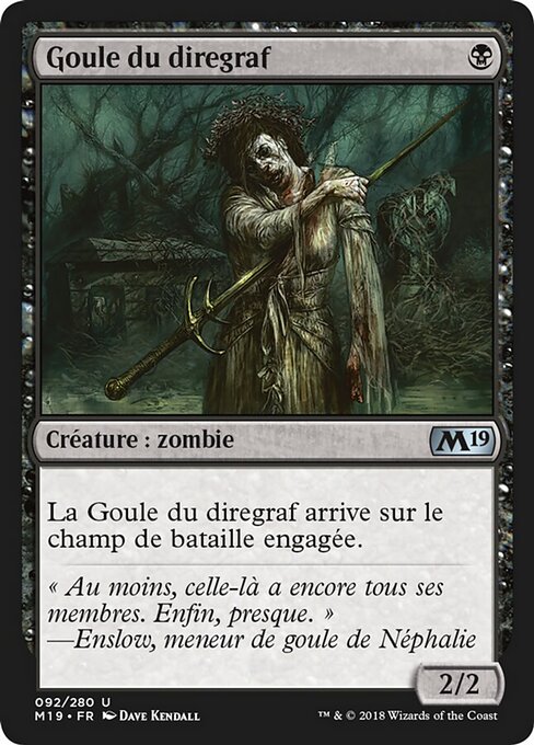 Diregraf Ghoul - The List (#ISD-97) - Illustrated by Dave Kendall - Magic: The Gathering Card