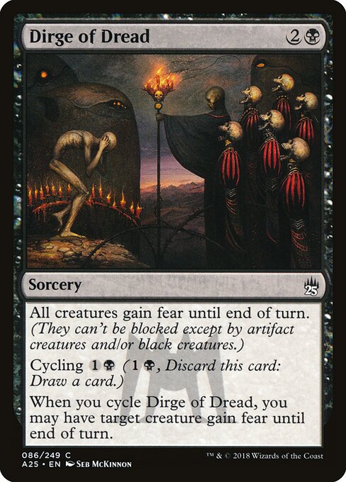 Dirge of Dread - Masters 25 Magic card