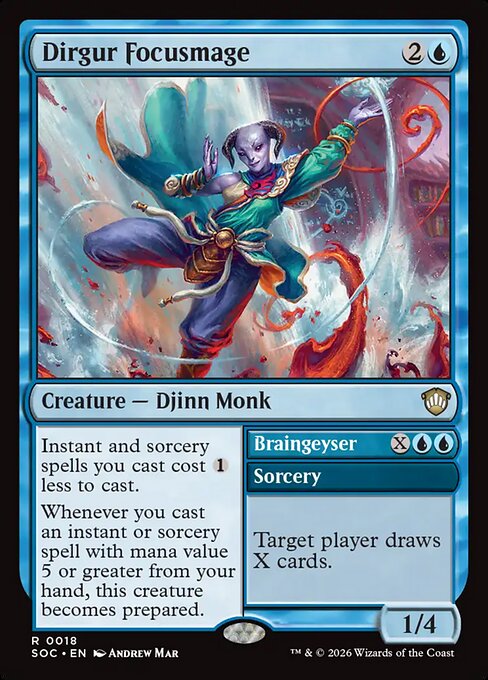 Dirgur Focusmage // Braingeyser - Secrets of Strixhaven Commander Magic card