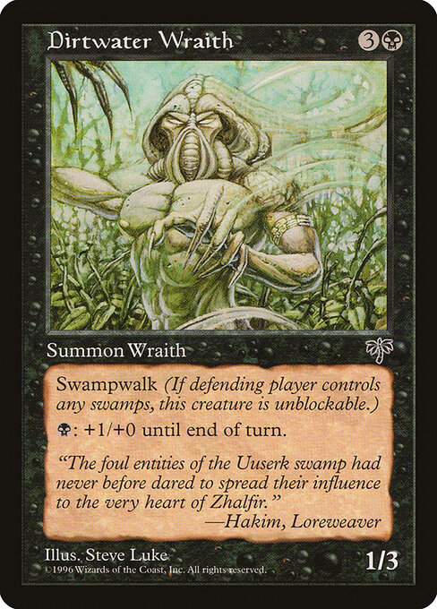 Dirtwater Wraith - Mirage Magic card