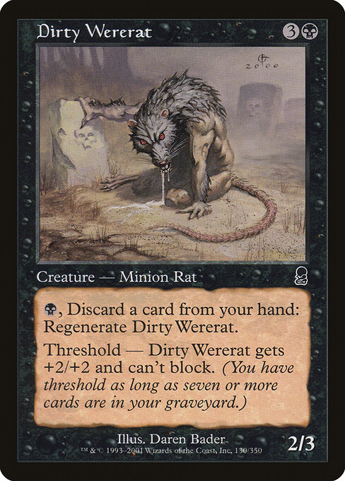 Dirty Wererat - Odyssey Magic card