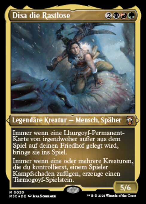 Disa die Rastlose (Disa the Restless) - Modern Horizons 3 Commander (#20) - Illustrated by Jana Schirmer - Magic: The Gathering Card