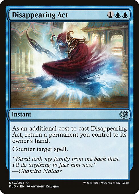 Disappearing Act - Kaladesh Magic card