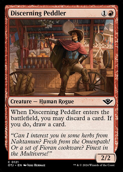 Discerning Peddler - Outlaws of Thunder Junction Magic card