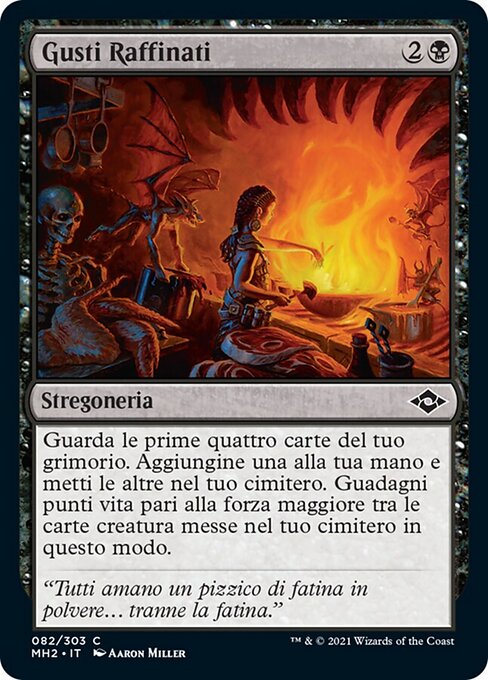 안목 있는 감각 (Discerning Taste) - Modern Horizons 2 (#82) - Illustrated by Aaron Miller - Magic: The Gathering Card