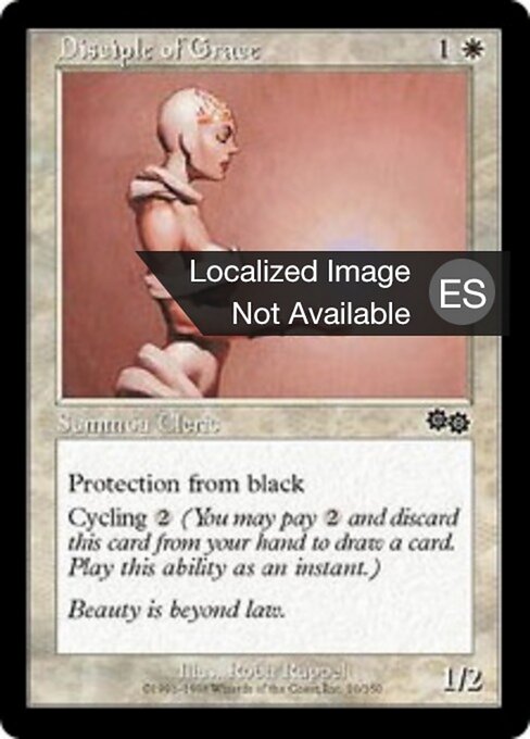 Apostel der Gnade (Disciple of Grace) - Onslaught (#25) - Illustrated by Thomas M. Baxa - Magic: The Gathering Card