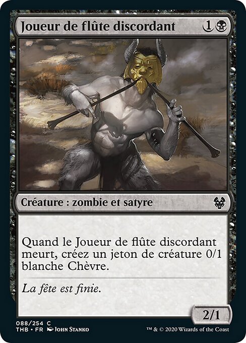 Pifferaio Discordante (Discordant Piper) - Theros Beyond Death (#88) - Illustrated by John Stanko - Magic: The Gathering Card