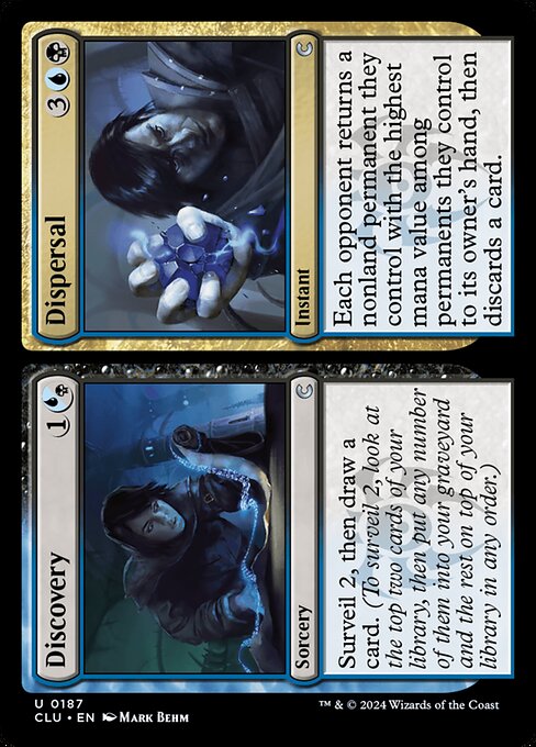 Discovery // Dispersal - Ravnica: Clue Edition Magic card