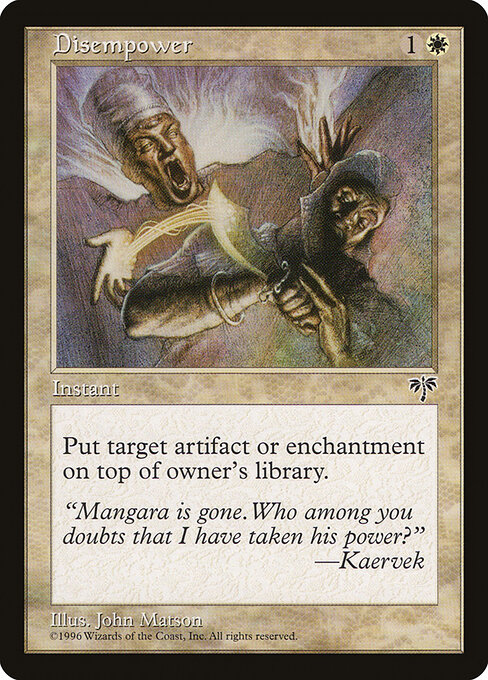 Disempower - Mirage Magic card