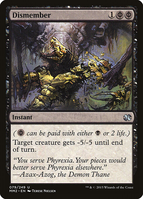 Dismember - Modern Masters 2015 (#79) - Illustrated by Terese Nielsen - Magic: The Gathering Card